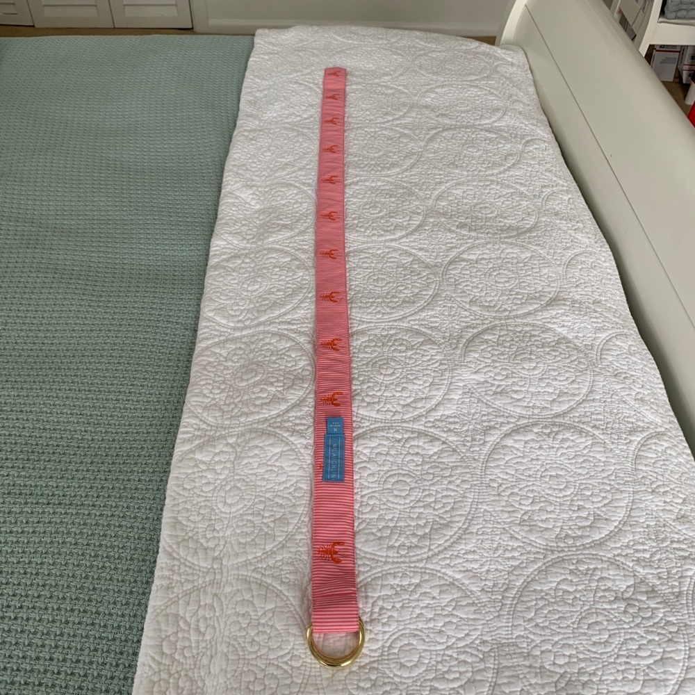 J. McLaughlin lobster belt in pink/orange
